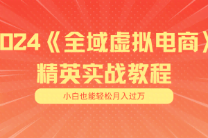（11484期）月入五位数 干就完了 适合小白的全域虚拟电商项目（无水印教程+交付手册）