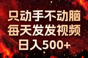 （13325期）种草平台发短视频，只动手不动脑，每天发发视频，日入500+