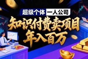 （17093期）2026年“超级个体一人公司”私域卖项目年入百万，个人IP-精准引流-项目包装-转化成交
