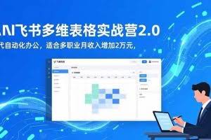 （16587期）AI+飞书多维表格实战营2.0：零代码自动化办公，适合多职业月收入增加2万元