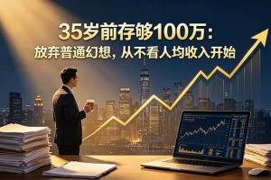 （18689期）35岁前存够100万：放弃普通幻想，从不看人均收入开始