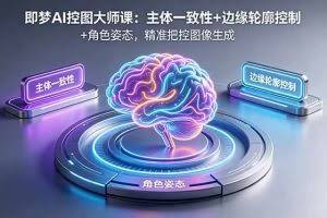 （18619期）即梦AI控图大师课：主体一致性+边缘轮廓控制+角色姿态，精准把控图像生成