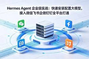 （18563期）Hermes Agent 企业级实战：快速安装配置大模型，接入微信飞书企微钉钉全平台打通