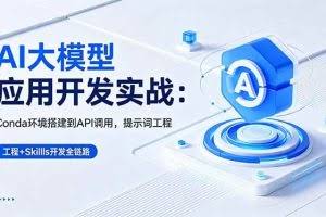 （18518期）AI 大模型应用开发实战：Conda环境搭建到API调用，提示词工程+Skills开发全链路