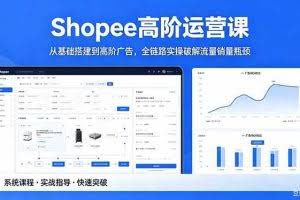 （18499期）Shopee高阶运营课-2026年5月更新，从基础搭建到高阶广告，全链路实操破解流量销量瓶颈
