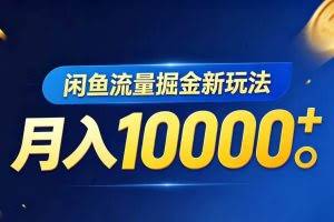 （18471期）闲鱼流量掘金虚拟资料新玩法，月入10000＋