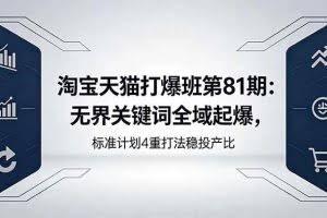 （18394期）淘宝天猫打爆班第81期：无界关键词全域起爆，标准计划4重打法稳投产比