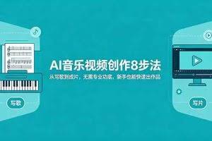 （18340期）AI音乐视频创作8步法：从写歌到成片，无需专业功底，新手也能快速出作品