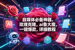 （18316期）玫瑰克隆神器，一键爆款ai工具，自媒体必备，60多个功能的教程