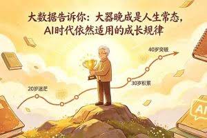 （18288期）付费文章：大数据告诉你：大器晚成是人生常态，AI 时代依然适用的成长规律