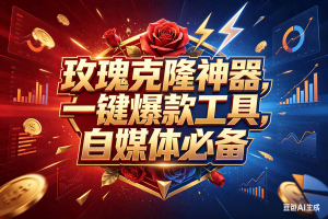 （18190期）玫瑰克隆，一键爆款工具，ai智能体，自媒体神器，50多个功能的教程