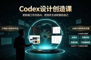 （19362期）Codex设计创造课-2期，小白也能掌握的Codex设计创造技巧，把机械工作交给AI，把创作主动权留给自己