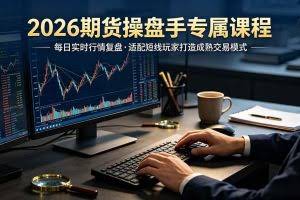 （19300期）2026期货操盘手专属课程-更新7月11，每日实时行情复盘，适配短线玩家打造成熟交易模式