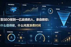 （19197期）靠SEO做到一亿战绩的人，亲自教你：什么值得做，什么纯属浪费时间【原创双语字幕】