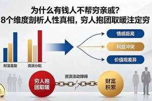 （18932期）付费文章：为什么有钱人不帮穷亲戚？8个维度剖析人性真相，穷人抱团取暖注定穷