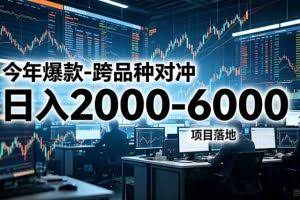 （18918期）今年爆款-跨品种对冲日入2000-6000，项目落地！