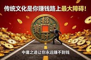 （18872期）付费文章：传统文化是你赚钱路上最大障碍！中庸之道让你永远赚不到钱