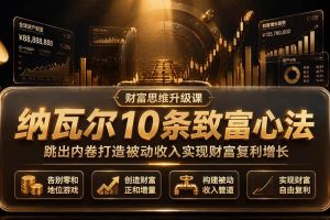 （19628期）付费文章：纳瓦尔10条致富心法，跳出内卷打造被动收入实现财富复利增长